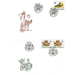 2 x FDC - Pohádkové ilustrace Karla Franty
