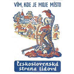 Volební plakát A2 - Vím, kde je moje místo