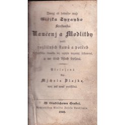 Jiříka Syrayho křesťanská Naučení a Modlitby  we třech dílech sepsaná (1850)