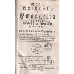 Řeči Epištoly a Ewangelia na wšecky neděle a swátky přes celý rok (1833)