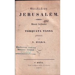 Osvoboďený Jerusalém - Báseň hrdinská od Torquata Tassa