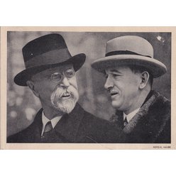 Masaryk + Beneš ( razítko, R-nálepka)