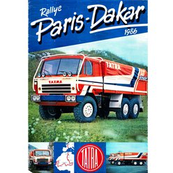 Motoristický plakát A1 - Rallye Paris Dakar 1986 Tatra