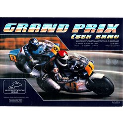 Motoristický plakát A1 - Grand Prix ČSSR Brno 1987