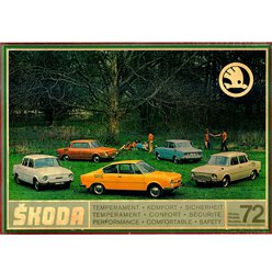 Motoristický plakát A1 - Škoda Model 1972