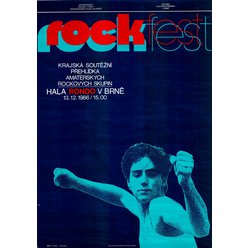 Hudební plakát A1 - Rockfest Brno 1986