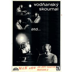 Hudební  a divadelní plakát A1 - Vodňaský a Skoumal 1974