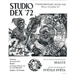 Divadelní plakát A2 - Vysokoškolský klub SSM Brno Gorkého 43 - Studio Dex ´72