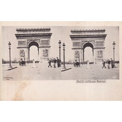 Stereofotografie -Paříž vítězná brána