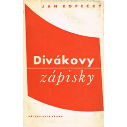 Jan Kopecký - Divákovy zápisky. Listy o divadle a umění