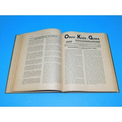 Obuv Kůže - Guma - Zprávy technické a obchodní - roč. V. - Zlín 1937