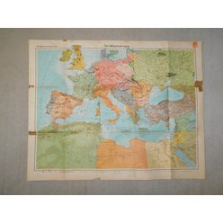 Mapa středomoří r. 1943 (?)