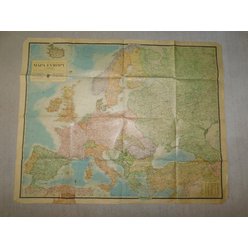 Mapa Evropy r. 1944