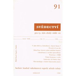 Svědectví - revue pro politiku a kulturu roč. XXIII. č. 91. 1990