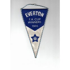Sportovní vlaječka - EVERTON - F.A. CUP WINNERS 1966