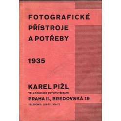Karel Pižl velkoobchod fotopotřebami - Fotografické přístroje a potřeby 1935