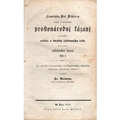 Františka Sal. Bihlera prostonárodní kázání r. 1849