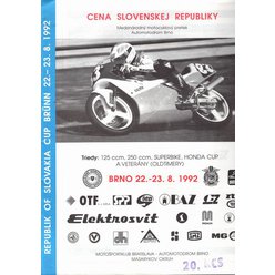 Cena Slovenskej Republiky Brno, srpen 1992