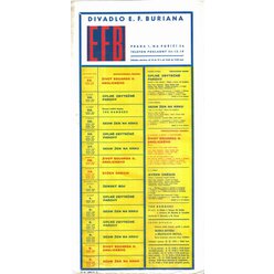 Divadelní plakát - Divadlo E. F. Buriana - program 1970