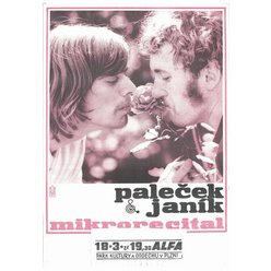Hudební plakát A1 - Paleček & Janík - Mikrorecitál