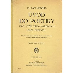 Úvod do poetiky pro vyšší třídy středních škol českých