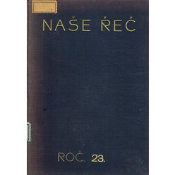 Naše řeč - roč.23.