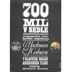 Filmový plakát A1 - 700 mil v sedle