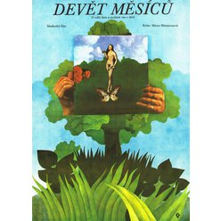 Filmový plakát A3 - Devět mesíců Filmový plakát A3 - Devět mesíců