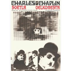 Filmový plakát A1 -  Charles Chaplin - Světla velkoměsta